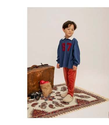 秋色男の子コーデで季節感先取り