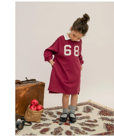 秋色長袖ワンピで季節感たっぷり