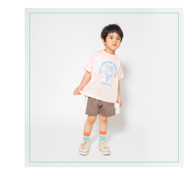 着回し自在な男の子のシンプルTシャツ