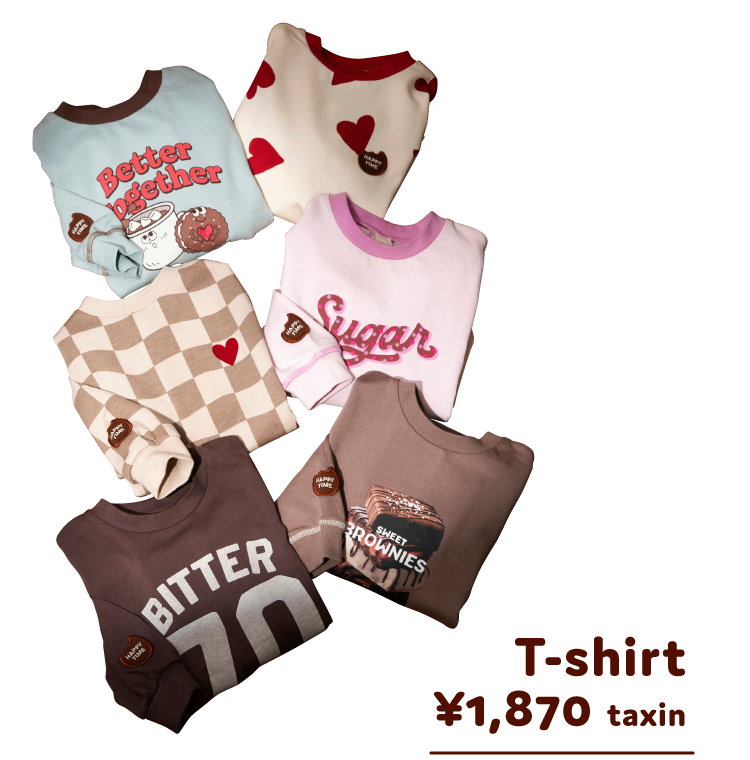 T-shirt ¥1,870 taxin