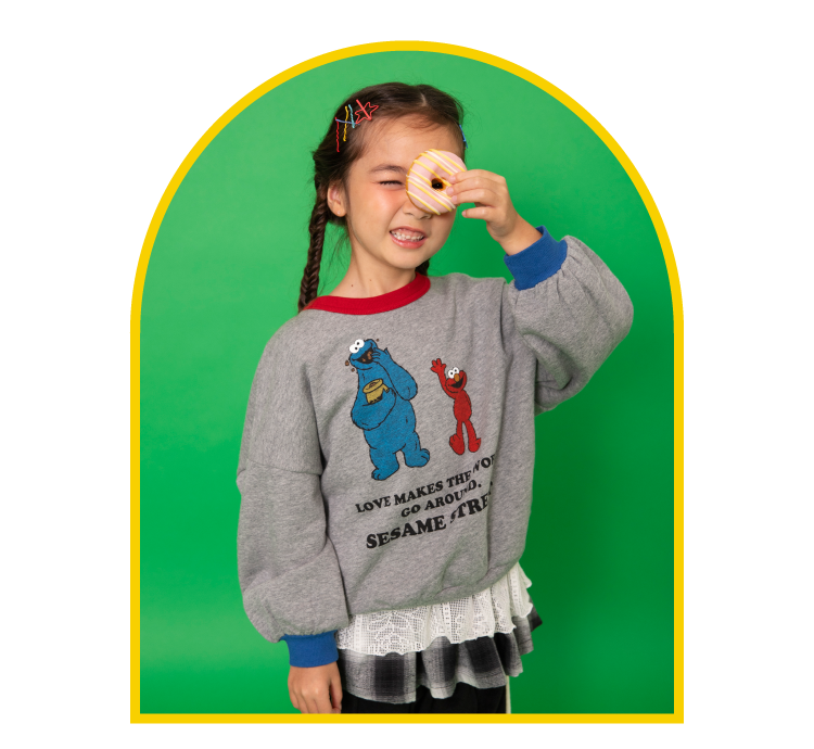 BREEZEのセサミストリート スウェット