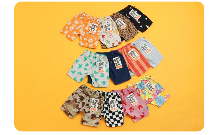 BREEZEの新作シェフハーフパンツ