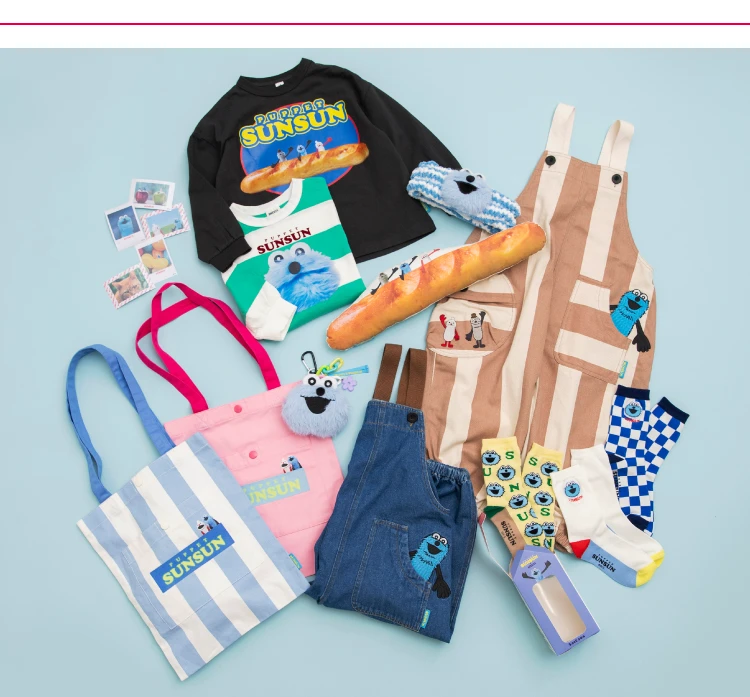 BREEZEとパペットスンスンのコラボレーションアイテム