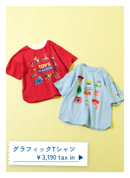 グラフィックTシャツ ￥3,190tax in