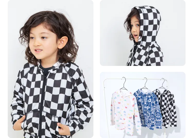 UVカットパーカー3色展開