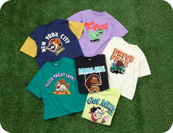 アニマルサガラワッペンTシャツ 6色展開