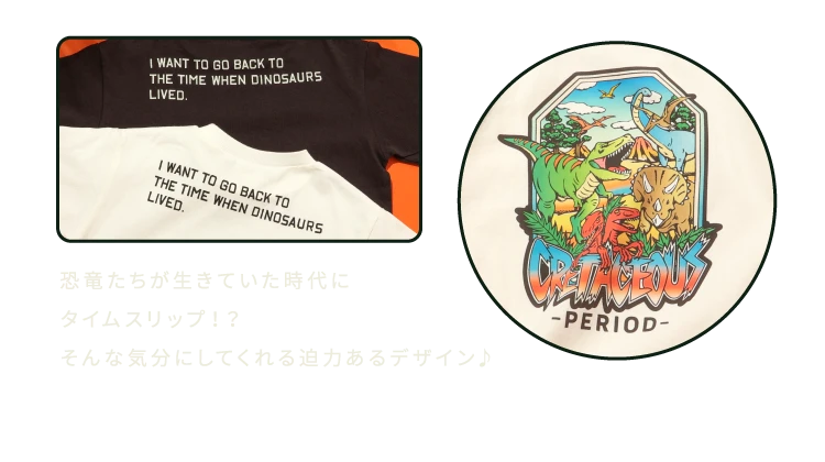 DinoアートTシャツ 2,750(税込)