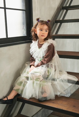 カモフラージュ柄・迷彩柄のコーデの女の子スタイリング2