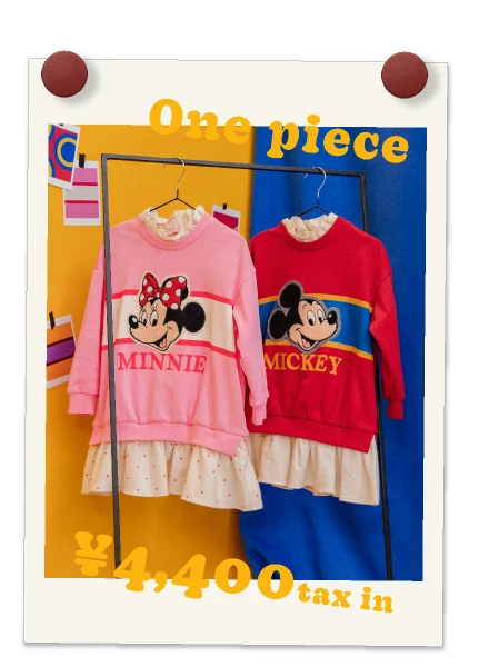サガラワッペントレーナーワンピ ￥4,400 tax in