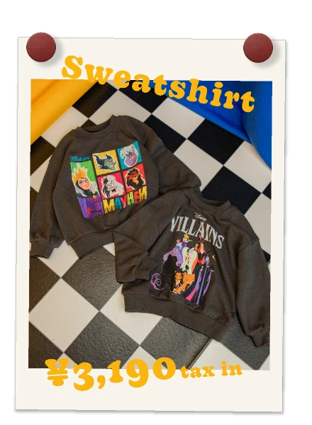 ヴィランズトレーナー ￥3,190 tax in