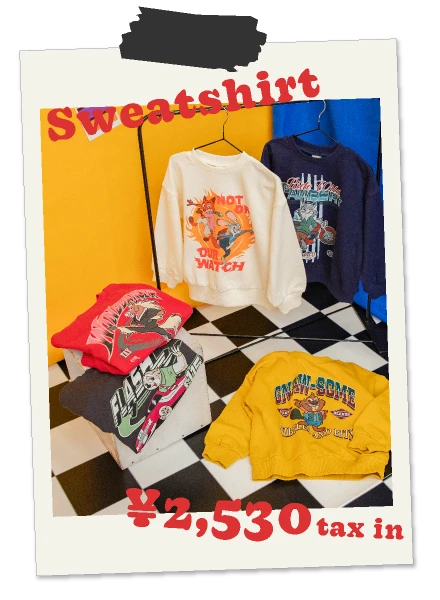 ズートピアトレーナー　￥2,530 tax in