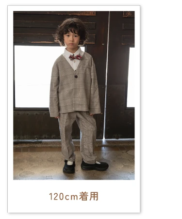 BREEZE男児フォーマルセットアップ120CM着用