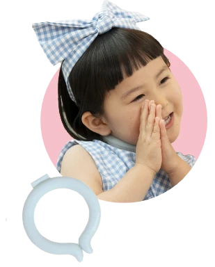 アイスリングでご機嫌よはくちゃん